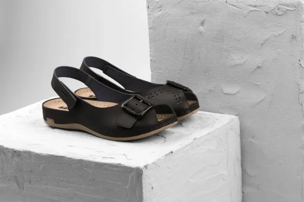 Женские сандалии Leon Черный 968-38 ортопедия