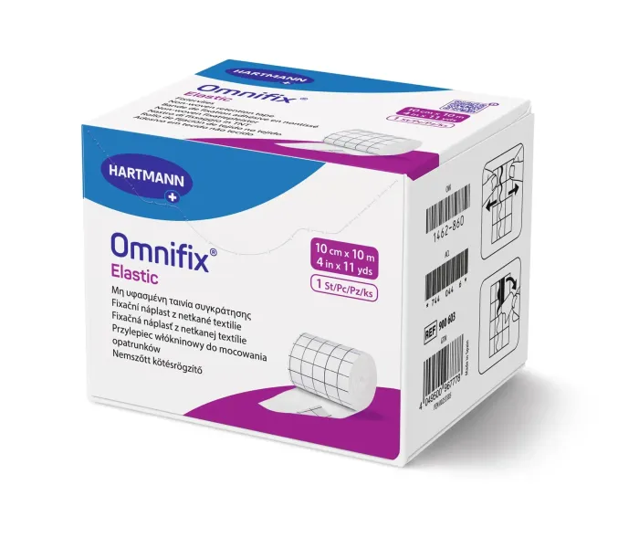 Пластир еластичний фіксуючий на нетканій основі Omnifix® Elastic / Омніфікс Еластік 10см х 10м 1шт