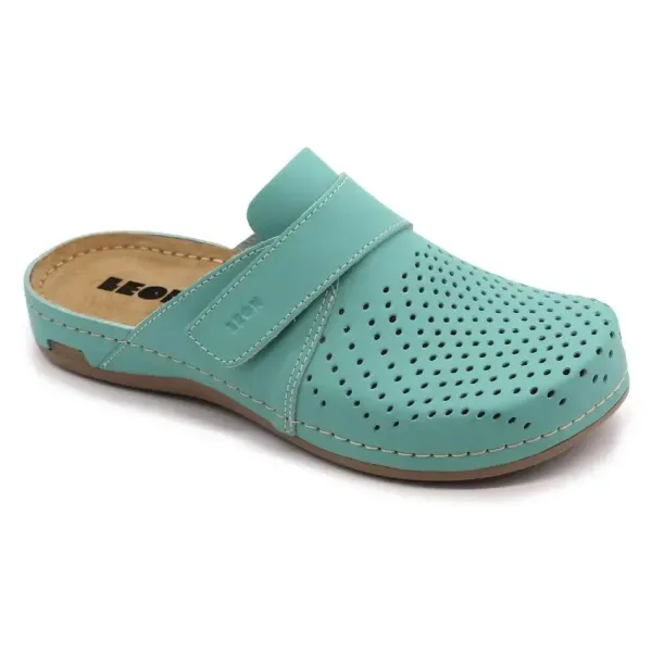Жіноче Сабо Leon turquoise 970-Бірюзовий-баккар-37 ортопедія
