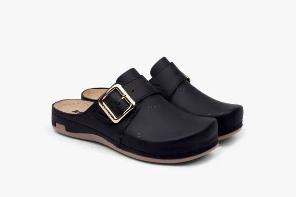 Жіноче Сабо Leon Чорний 971-баккар-37 ортопедія