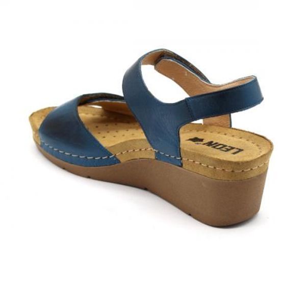 Dámské sandály Leon Blue 1041-modré ortopedické