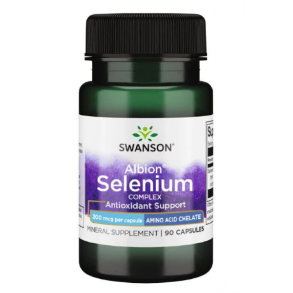 Swanson, Albion®, селен, Chelated Selenium Complex 200 mcg - 90 Caps