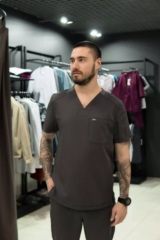 Урус чоловічий Медичний Костюм колір Пепелястий графіт