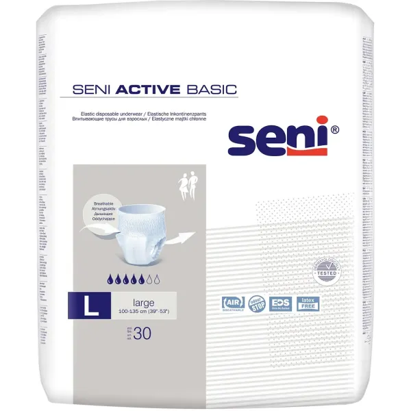 Труси для дорослих Seni Active Basic large поглинальні 30 шт. (SE-096-LA30-AB1)