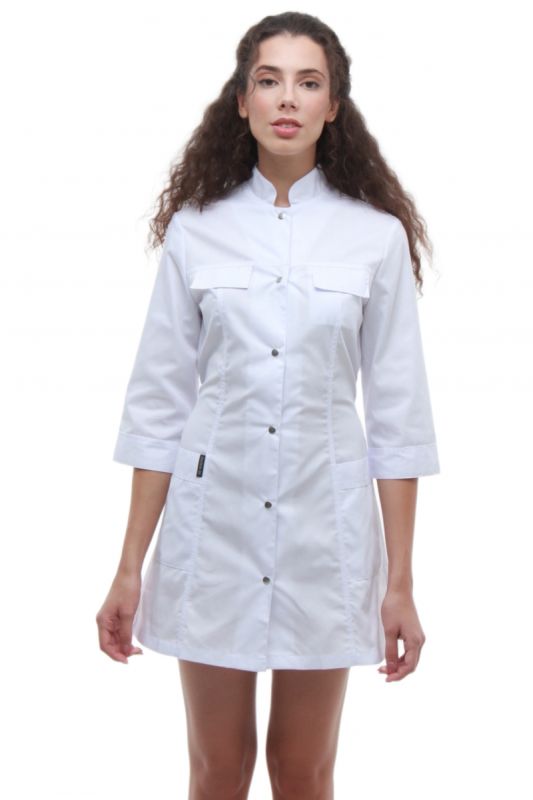 Медичний халат 103 колір білий Медичний халат 103 колір білий