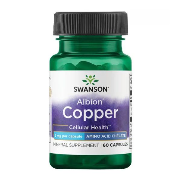 Витамины и минералы Swanson Albion Copper 2mg - 60 сaps