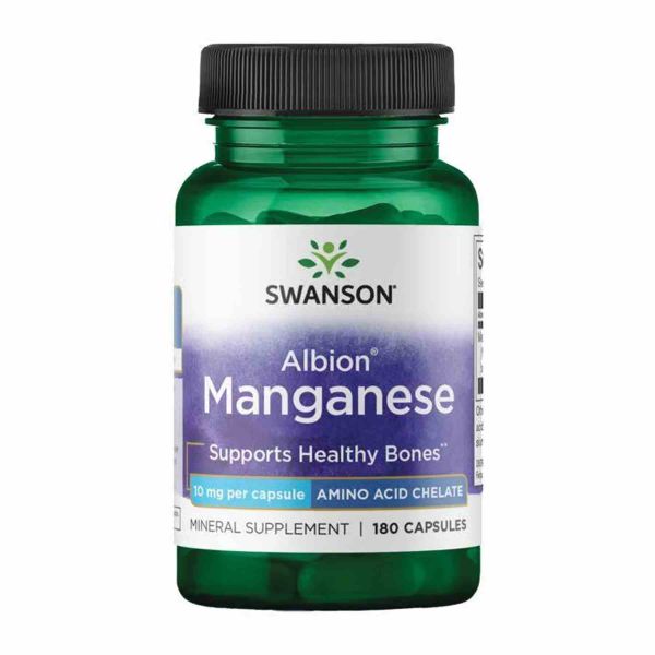 Хелат марганцю. Swanson. Albion Manganese 10mg - 180 caps Хелат марганцю. Swanson. Albion Manganese 10mg - 180 caps