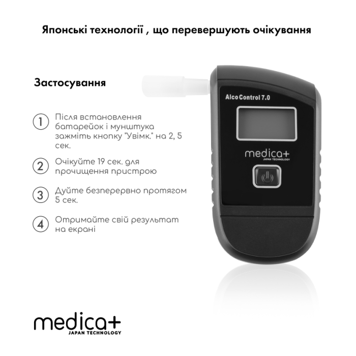 Алкотестер Medica+ Alco Control 7.0