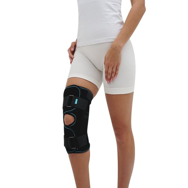 Ортез на колінний суглоб, із поліцентричними шарнірами  роз’ємний Алком 3052