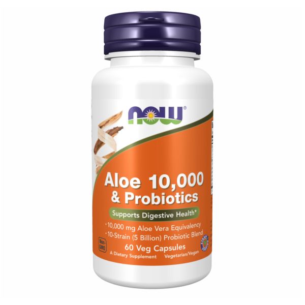 Aloe Vera 10000 & Probiotics - 60 vcaps Aloe Vera 10000 & Probiotics - 60 vcaps