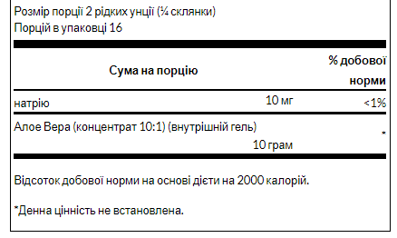 Swanson, гель алое вера, Aloe Vera Gel 32 Fl Oz - 946ml