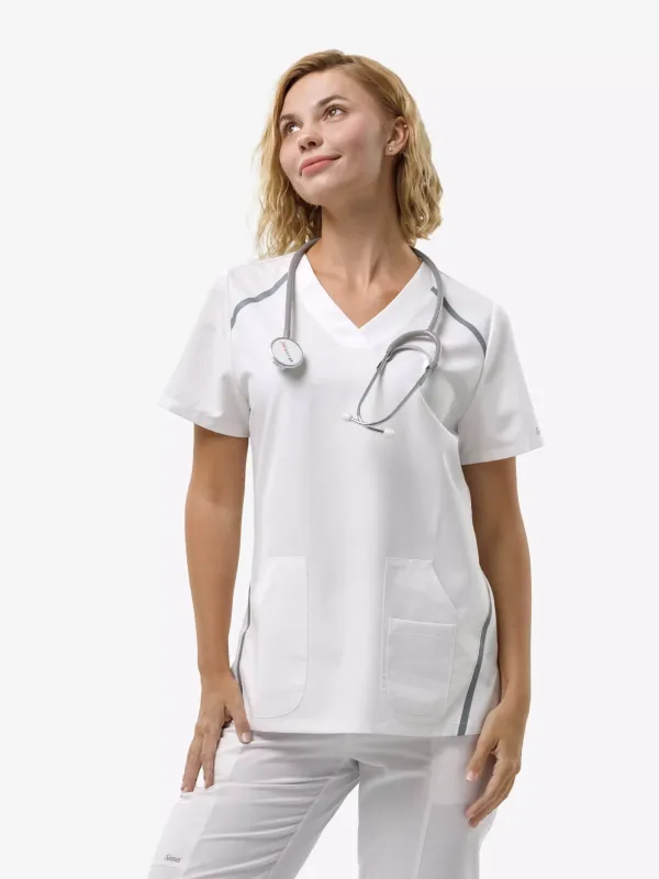 Амур Медицинский Костюм цвет белый