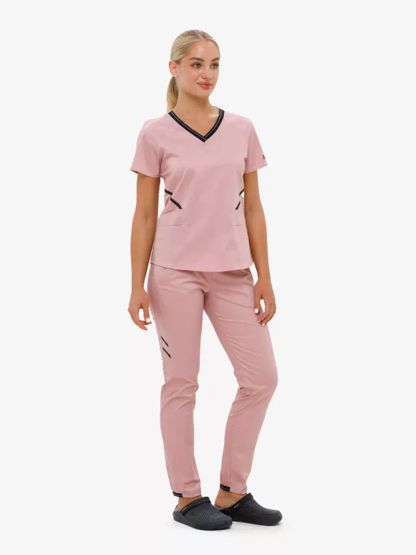 Анатомія Грей Жіночий Медичний Костюм колір пудра