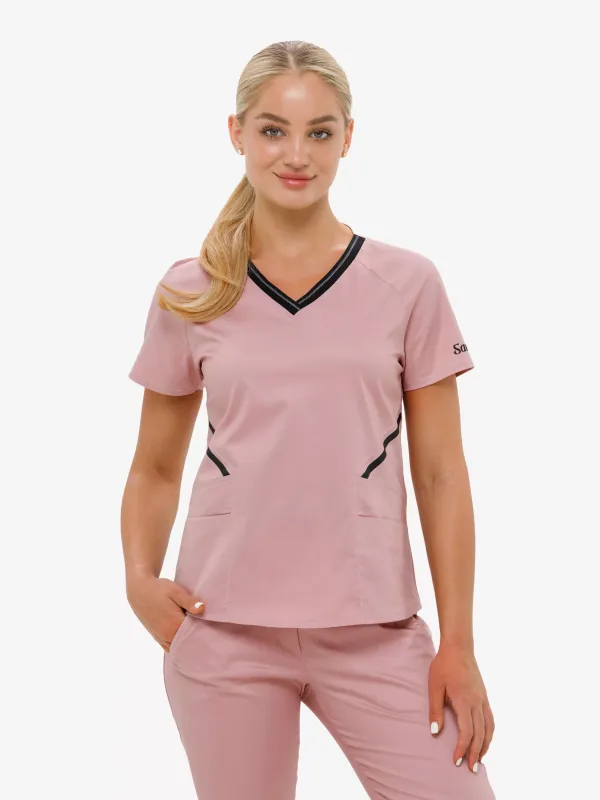 Анатомія Грей Жіночий Медичний Костюм колір пудра