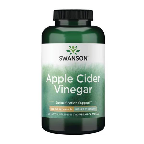 Яблочный оцет Swanson Apple Cider Vinegar High Potency 625mg - 180 caps