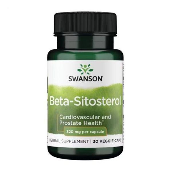 Swanson, бета-ситостерин, Beta-Sitosterol 320mg - 30 vcaps (До 12.25)