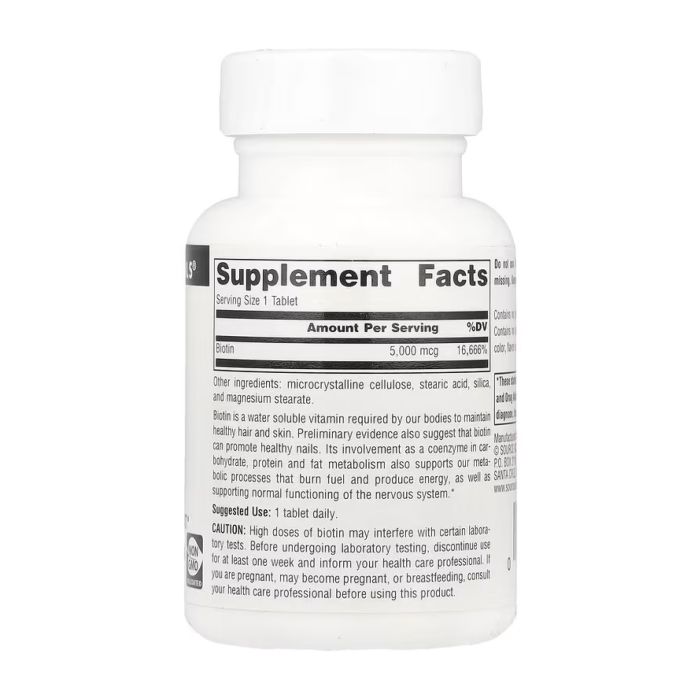 Biotin 5000mcg - 60 tabs