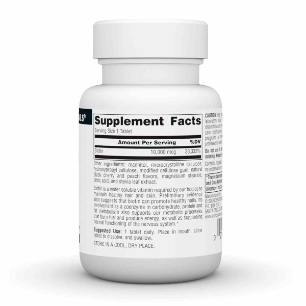 Biotin Fast Melt 10000 mcg - 120 tabs