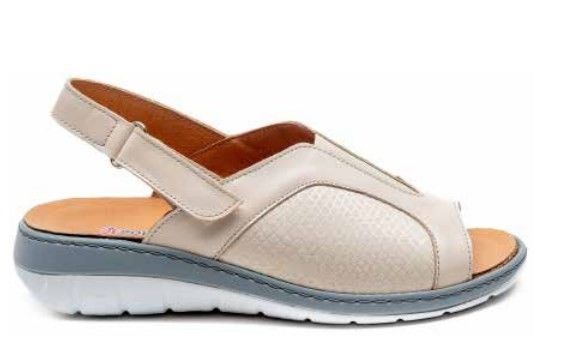 Босоніжки анатомічні жіночі, бежевий/стрейч, (арт.2169), TM SoftMode (Туреччина)