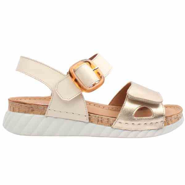 Босоніжки анатомічні жіночі, бежевий/золотий (арт.229921), TM SoftMode (Туреччина)