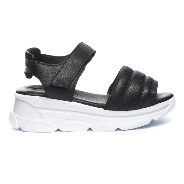 Босоніжки для дівчинки, чорні (арт.LEO-1436), Theo Leo (Туреччина)