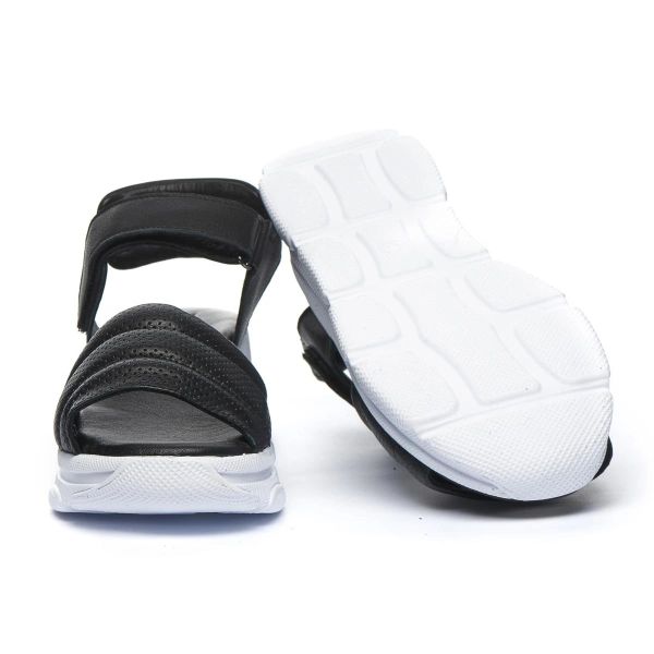 Босоніжки для дівчинки, чорні (арт.LEO-1436), Theo Leo (Туреччина)