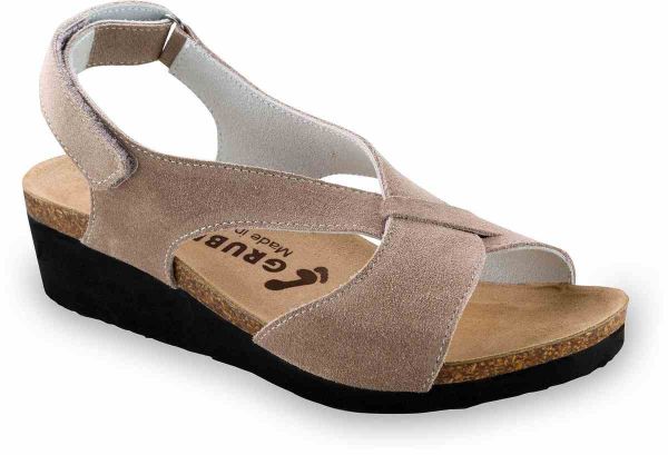 Босоножки женские ортопедические Muscat (танкетка 4,6 см), Grubin серые