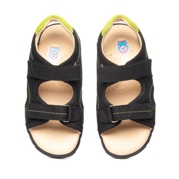 Босоніжки профілактичні для хлопчиків, чорні (арт.LEO-1253), THEO LEO (Туреччина)