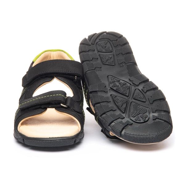 Босоніжки профілактичні для хлопчиків, чорні (арт.LEO-1253), THEO LEO (Туреччина)