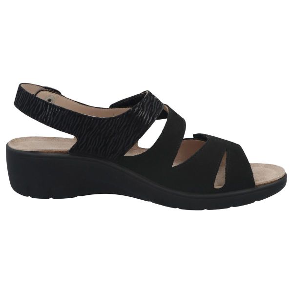 Босоніжки жіночі GINA, чорний (арт.7 24004 01237), Solidus (Німеччина)