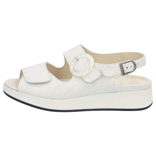 Босоніжки жіночі Hannah, сріблясті (арт. 7 75040 21026), Solidus