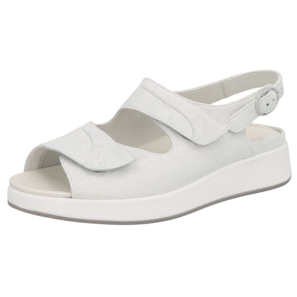 Босоніжки жіночі Hannah Solicare, срібний/стрейч (арт. 7 75500 21026), Solidus