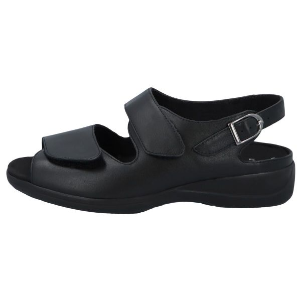 Босоніжки жіночі ортопедичні Lia, чорний (арт. 7 73038 00098), Solidus