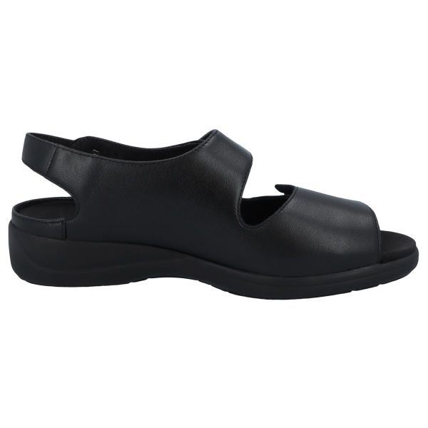 Босоніжки жіночі ортопедичні Lia, чорний (арт. 7 73038 00098), Solidus