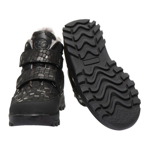 Ботинки детские профилактические зимние, черный/серебристый (арт.LEO-2308), Theo Leo (Турция)