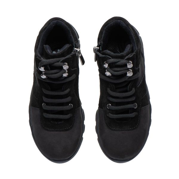 Черевики профілактичні дитячі, чорний/нубук (арт. LEO-2709 SA), Theo Leo (Туреччина)