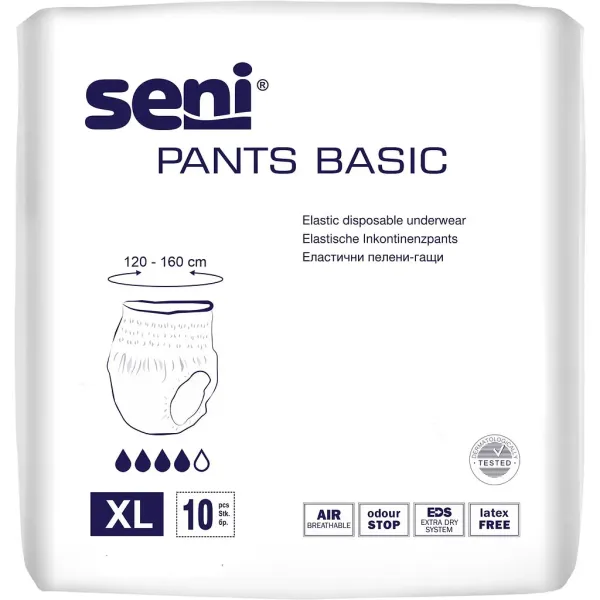 Труси для дорослих Seni Pants Basic extra large поглинальні 10 шт. (SE-096-XL10-BP1)