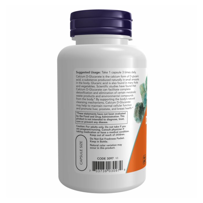 Calcium D-Glucarate 500 mg - 90 капсул | Натуральна підтримка детоксикації організму - 90 vcaps