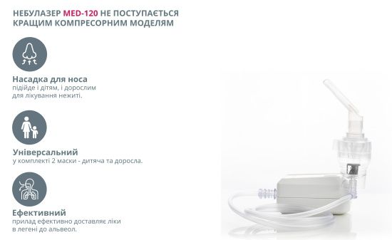 Компресорний компактний небулайзер MED-120