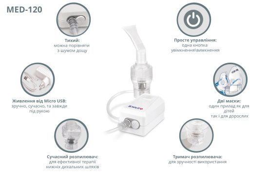 Компресорний компактний небулайзер MED-120