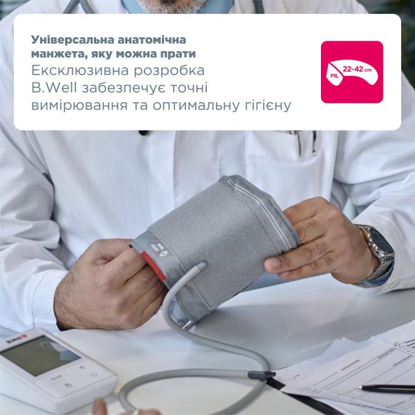 Автоматичний тонометр B.Well MED-51 з адаптером