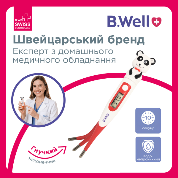 Цифровий термометр PRO-06 flex, панда