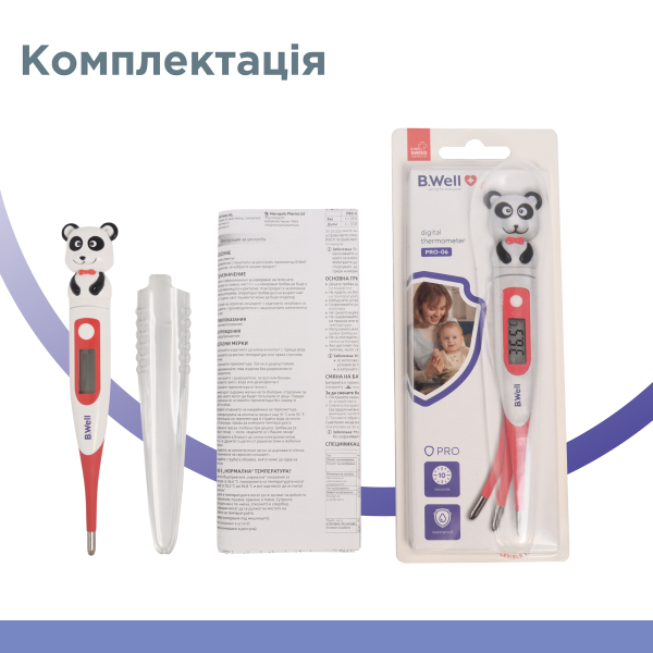 Цифровий термометр PRO-06 flex, панда