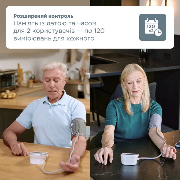 Автоматичний тонометр B.Well TH-75 з виявленням фібриляції передсердь (AFib), без адаптеру (Швейцарія)