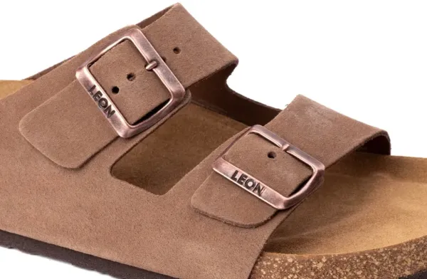 Чоловічі шльопанці Leon Коричневий 4703-brown ортопедія