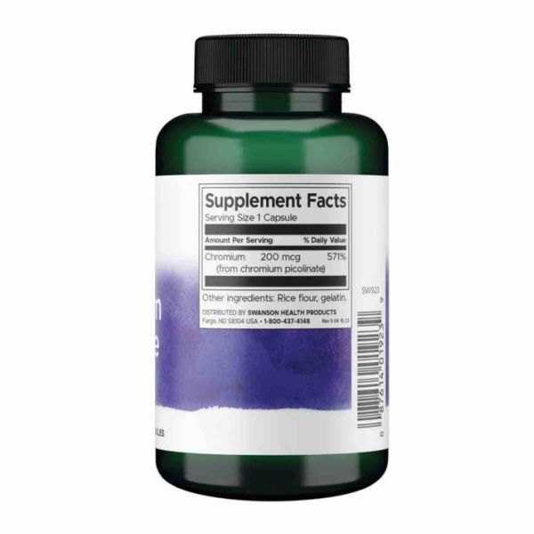 Хром Піколінат, Chromium Picolinate 200mcg - 200 сaps