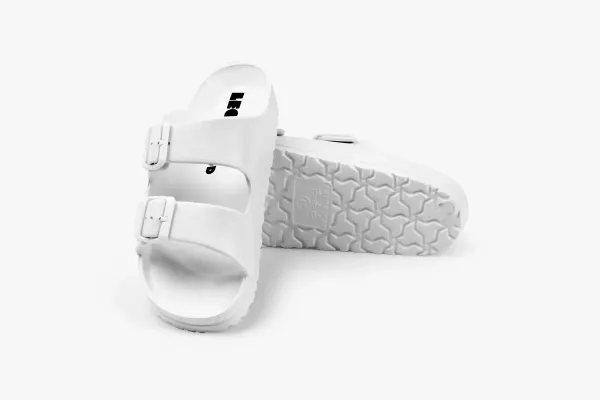 Жіночі шльопанці Leon Білий CLOUD-01-37 ортопедія