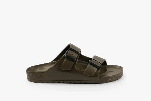 Чоловічі шльопанці Leon green CLOUD-04-Хакі-45 ортопедія