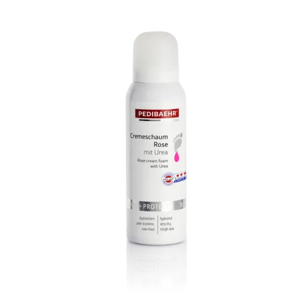 Крем-піна з 10% сечовиною та маслом троянди для ніг 125мл (CREMESCHAUM ROSE), PEDIBAEHR
