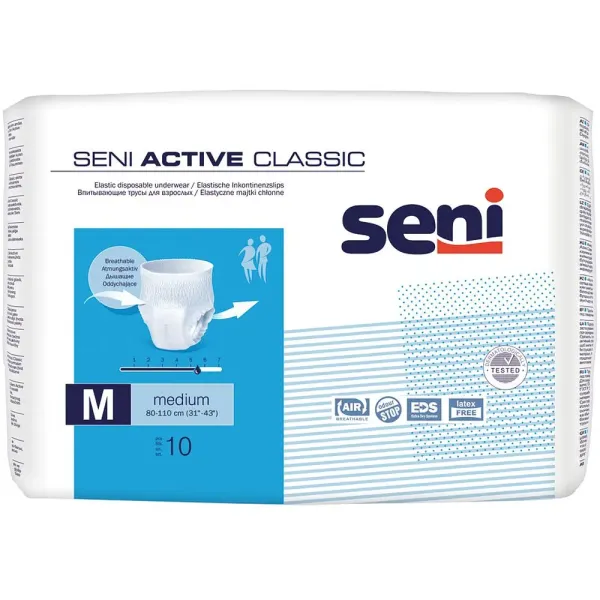 Труси поглинальні для дорослих Seni Active Classic medium 10 шт.